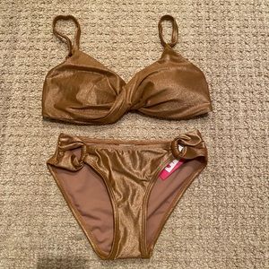 target sparkly gold bikini